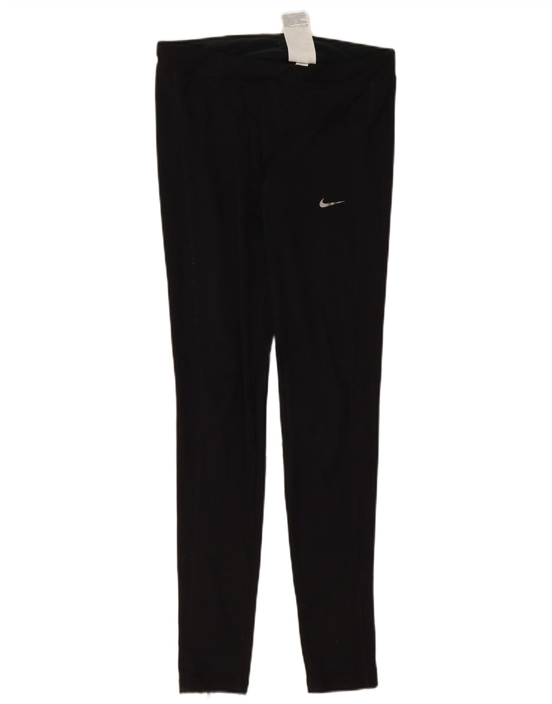 NIKE Womens Dri Fit Leggings UK 12 Medium Black Polyester