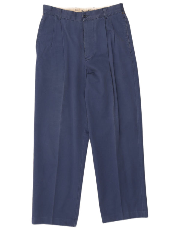 AVIREX Mens Pegged Chino Trousers W32 L29 Blue Cotton