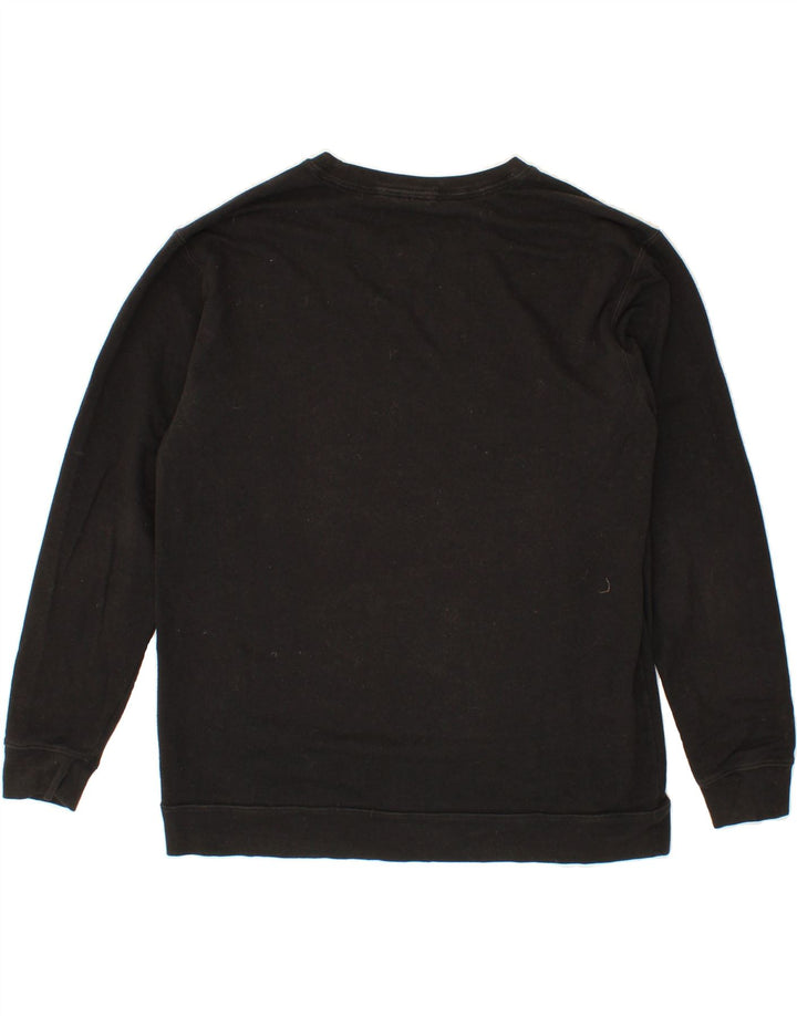 PINK Mens Sweatshirt Jumper Medium Black Cotton Vintage Pink and Second-Hand Pink from Messina Hembry 