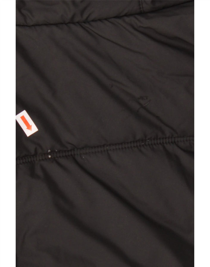 JACK WOLFSKIN Mens Hooded Padded Jacket UK 40 Medium Black Polyester