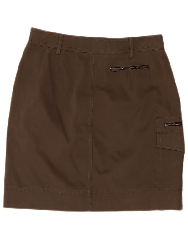 MARELLA Womens Cargo Skirt UK 10 Small W30 Brown Polyester