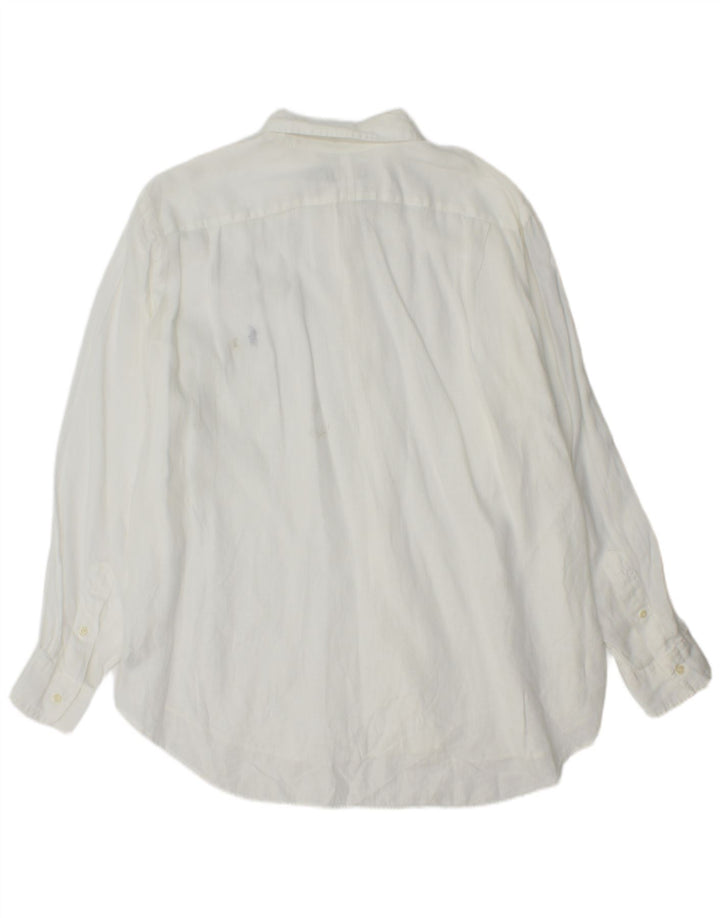 Polo Ralph Lauren Mens Big Shirt XL White Linen