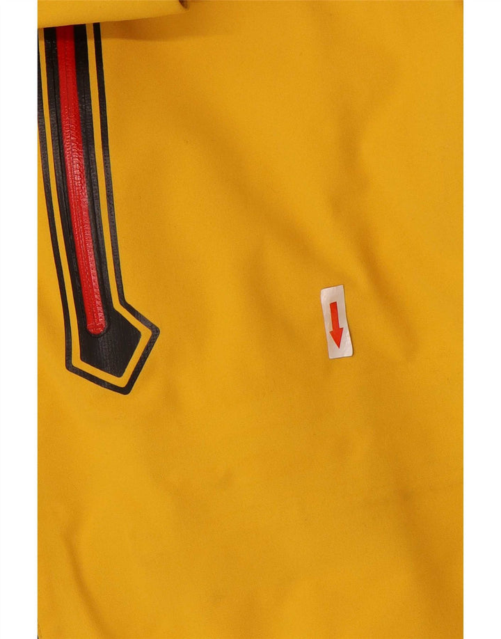 McKinley Mens Hooded Rain Jacket UK 38 Medium Yellow