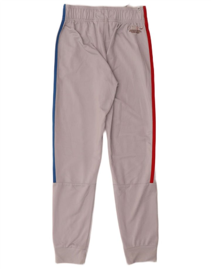 Adidas Boys Tracksuit Trousers Joggers 12-13 Years  Grey Polyester
