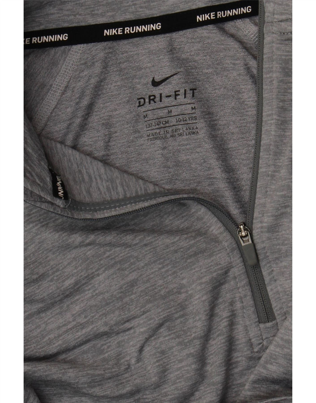 Nike Boys Dri Fit Pullover Tracksuit Top 10-11 Years Medium Grey Flecked