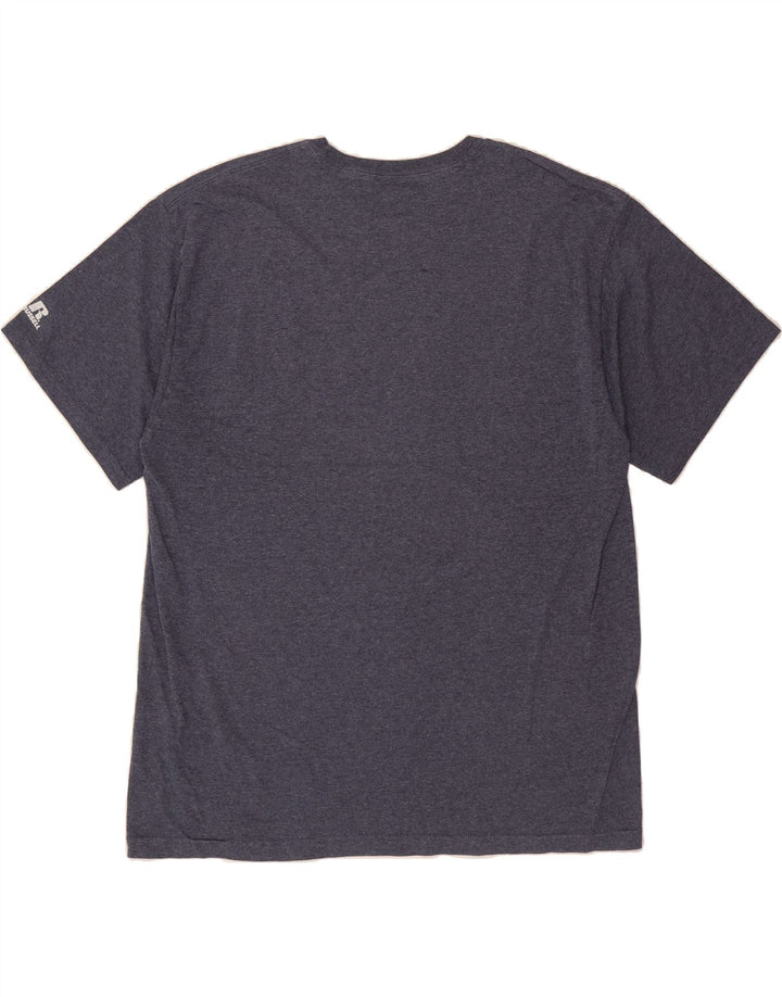 RUSSELL ATHLETIC Mens T-Shirt Top Large Navy Blue Vintage Russell Athletic and Second-Hand Russell Athletic from Messina Hembry 