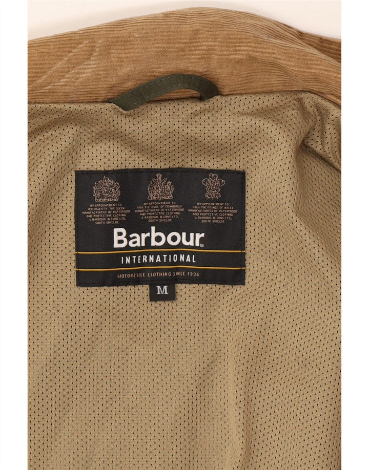 Barbour Mens Utility Jacket UK 38 Medium Khaki Polyester
