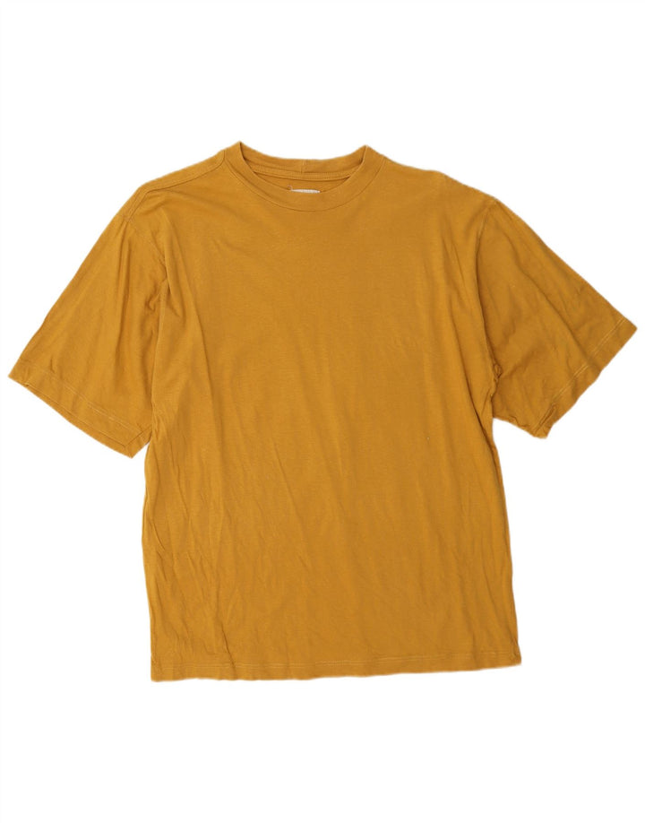 Think Pink Mens T-Shirt Top Large Yellow