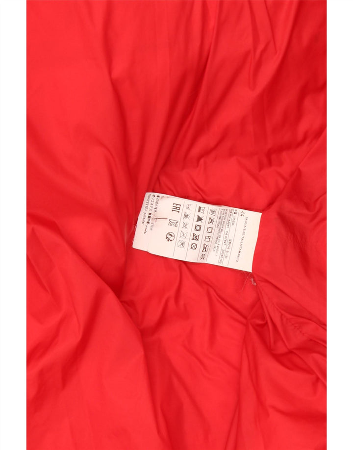 BENETTON Mens Hooded Padded Jacket IT 44 XS Red Polyester Vintage Benetton and Second-Hand Benetton from Messina Hembry 