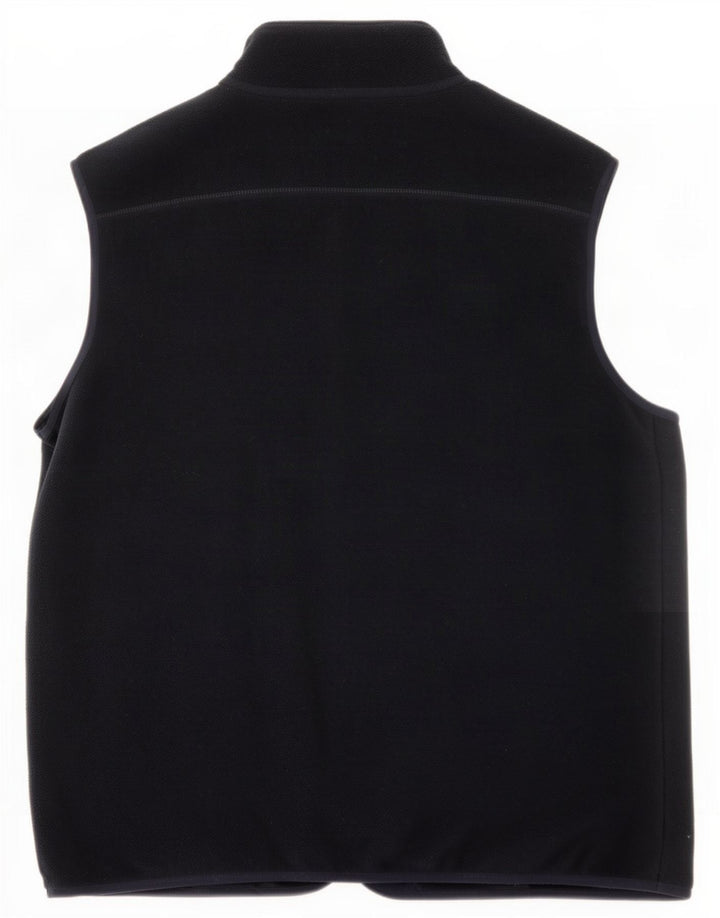 Marks & Spencer Mens Fleece Gilet UK 40 Large Navy Blue Polyester