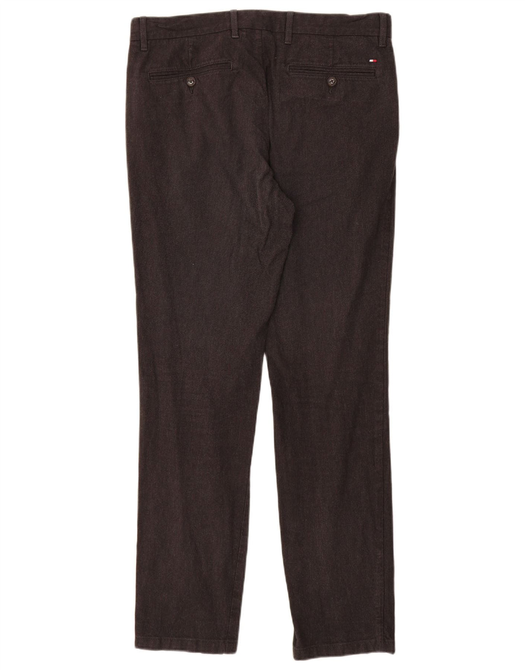 TOMMY HILFIGER Mens Slim Chino Trousers W32 L32 Grey Cotton