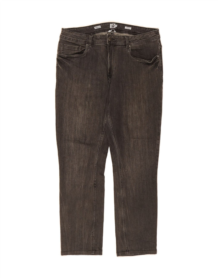 DACK'S Mens Slim Jeans IT 52 XL W36 L28 Grey Cotton Vintage Dack's and Second-Hand Dack's from Messina Hembry 