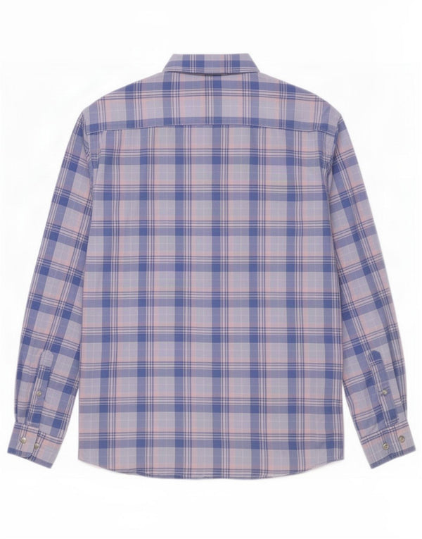 Gant Mens Regular Fit Shirt Large Blue Check Cotton