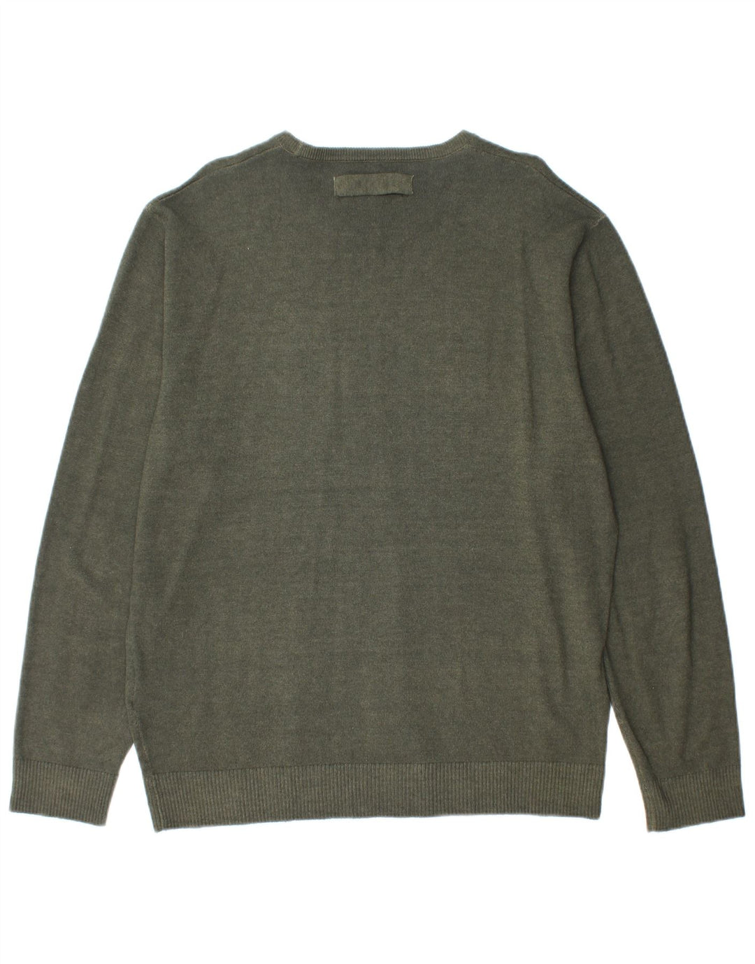 REPLAY Mens Boat Neck Jumper Sweater XL Khaki Wool