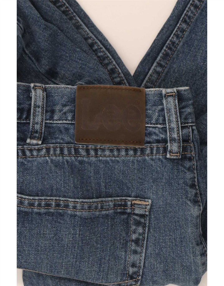 Lee Mens Regular Fit Straight Jeans W36 L32 Blue Cotton