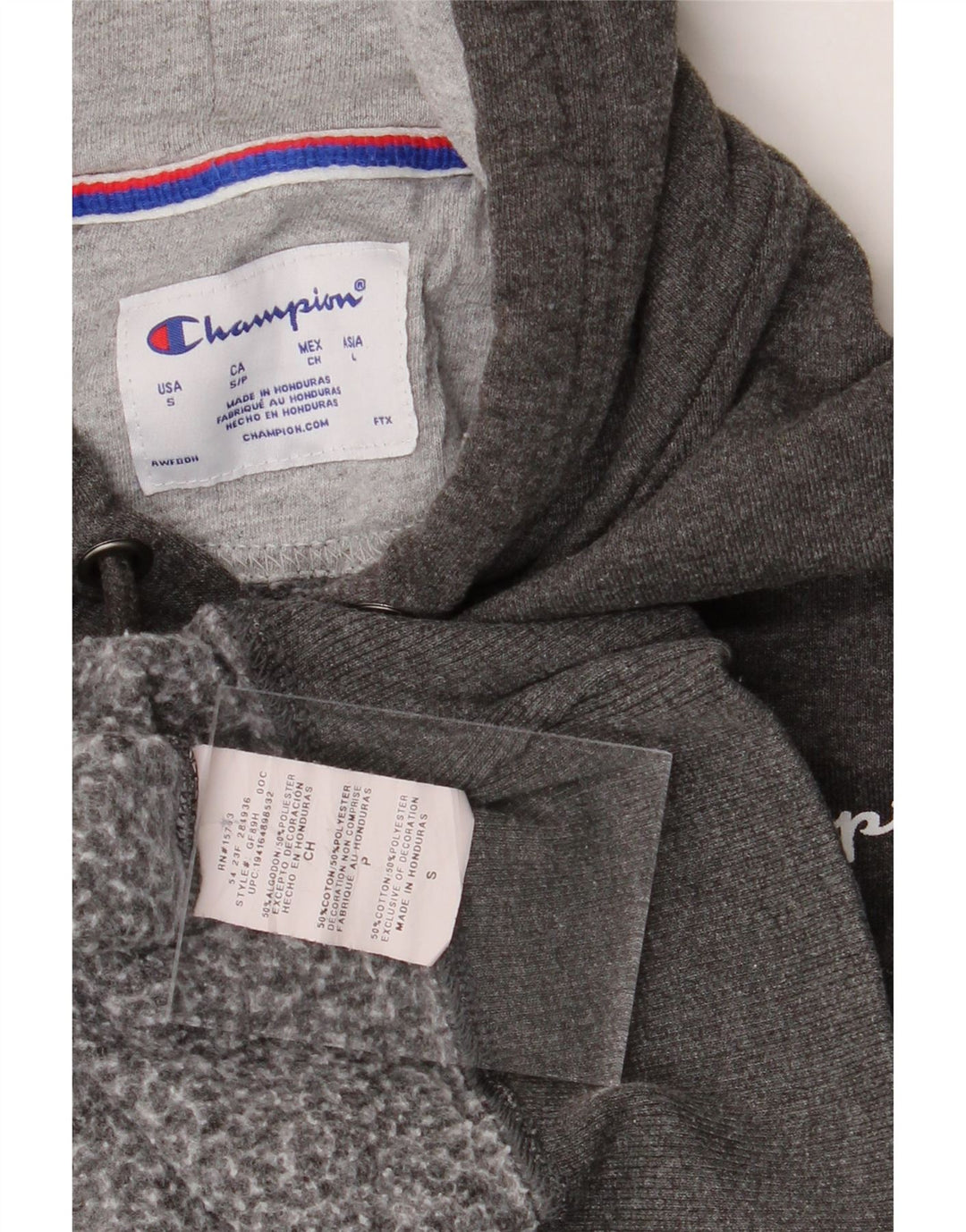 CHAMPION Mens Hoodie Jumper Small Grey Cotton Vintage Champion and Second-Hand Champion from Messina Hembry 