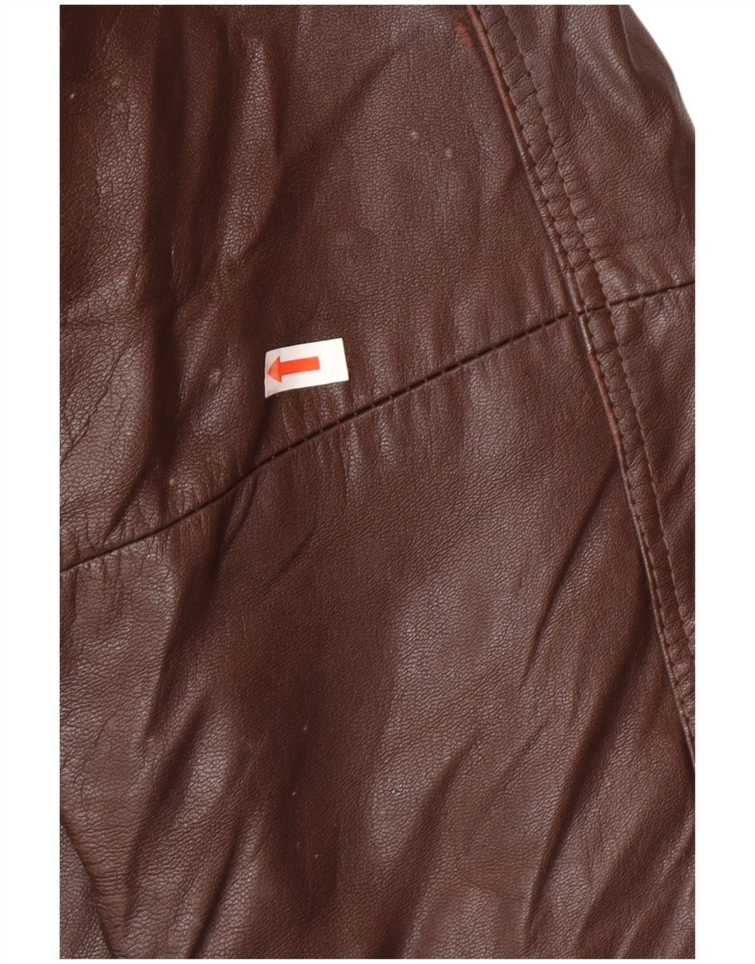 Vintage Mens Leather Jacket IT 52 XL Brown