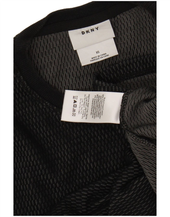DKNY Mens Top Long Sleeve XS Black Cotton