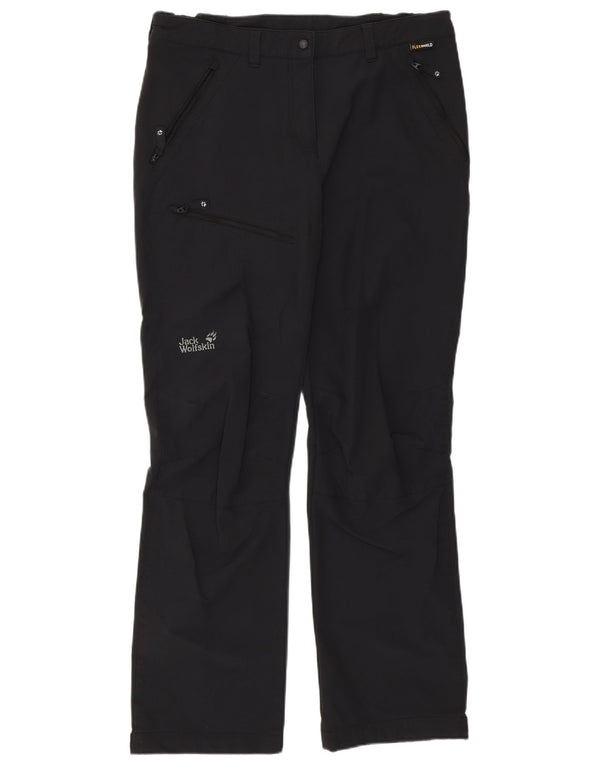 JACK WOLFSKIN Womens Hiking Cargo Trousers UK 14/16 Large W34 L30 Black