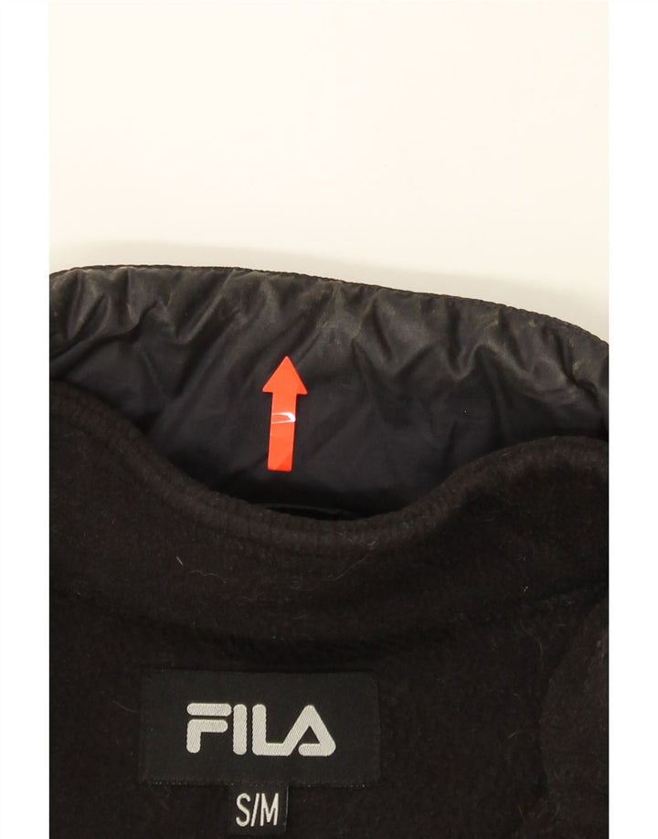 FILA Mens Hooded Windbreaker Jacket UK 36 Small Navy Blue Polyamide Vintage Fila and Second-Hand Fila from Messina Hembry 