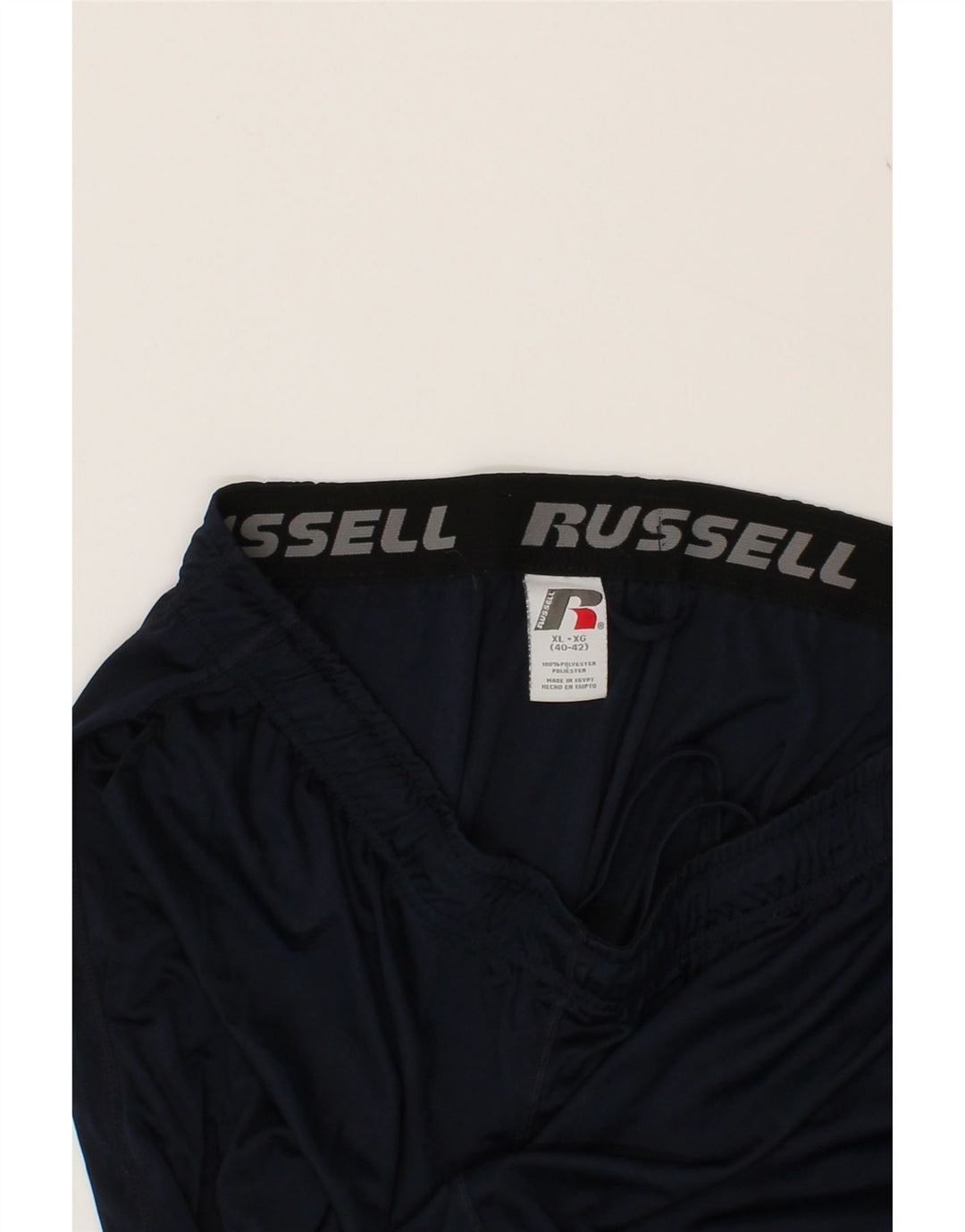 RUSSELL ATHLETIC Mens Sport Shorts XL  Navy Blue Polyester Vintage Russell Athletic and Second-Hand Russell Athletic from Messina Hembry 