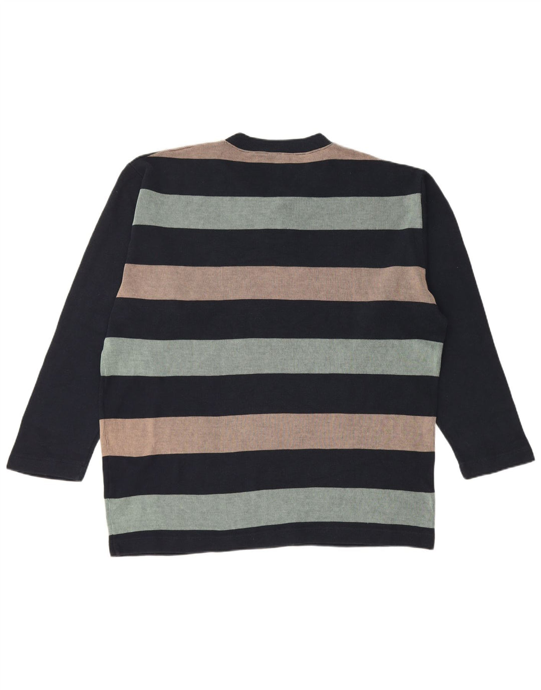 Fila Mens Top Long Sleeve XL Navy Blue Striped