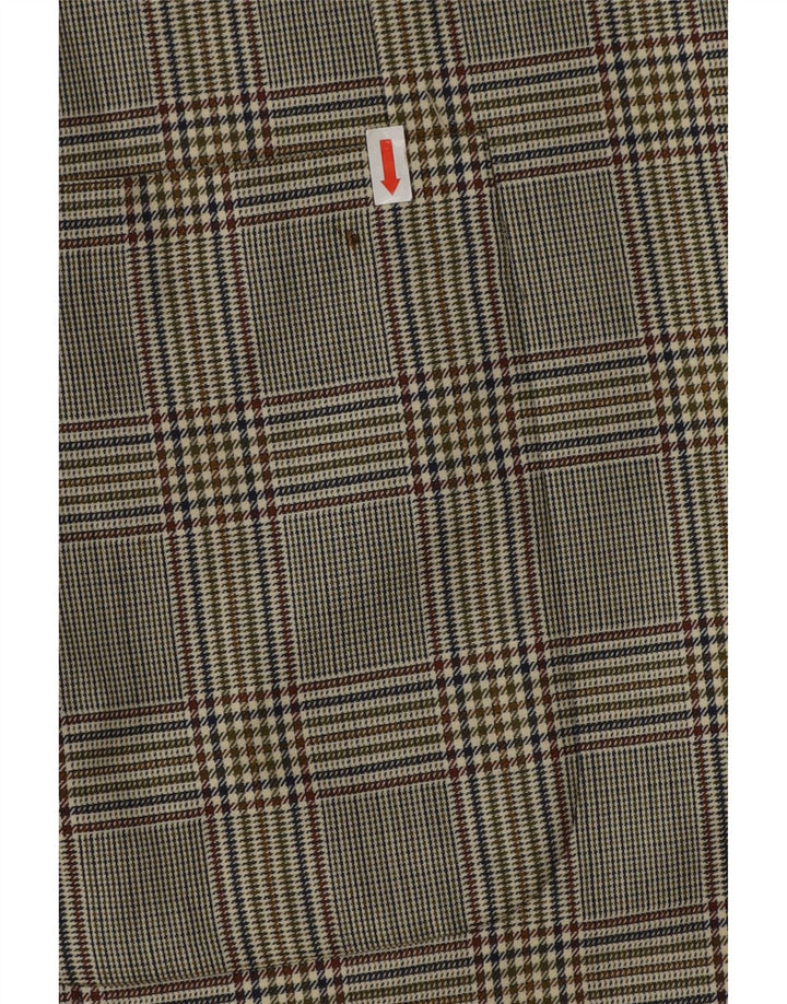 Brooks Brothers Mens 3 Button Blazer Jacket IT 54 2XL Grey Houndstooth Wool