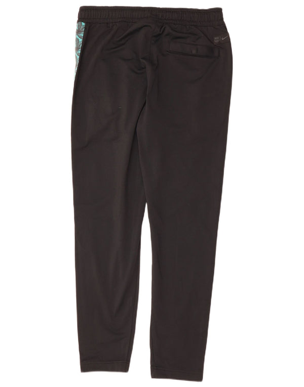 NIKE Mens Graphic Tracksuit Trousers Medium Black Colourblock Polyester