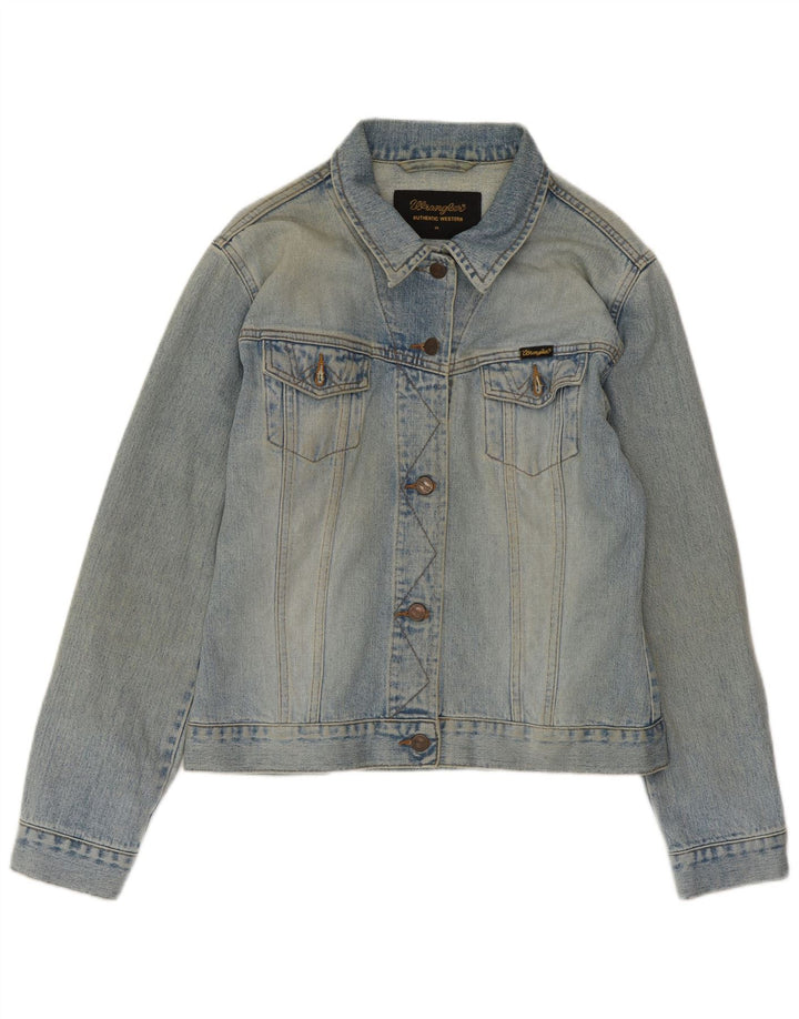 WRANGLER Womens Denim Jacket UK 18 XL Blue Cotton