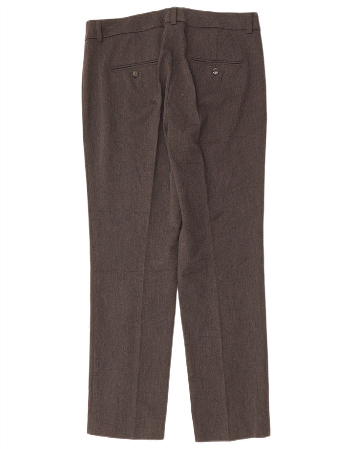 MAX MARA Womens Weekend Straight Suit Trousers UK 12 Medium W32 L28 Grey