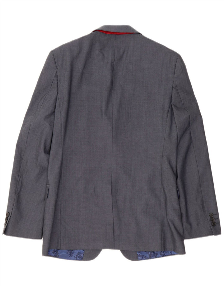 Ted Baker Mens 2 Button Blazer Jacket UK 38 Medium Blue