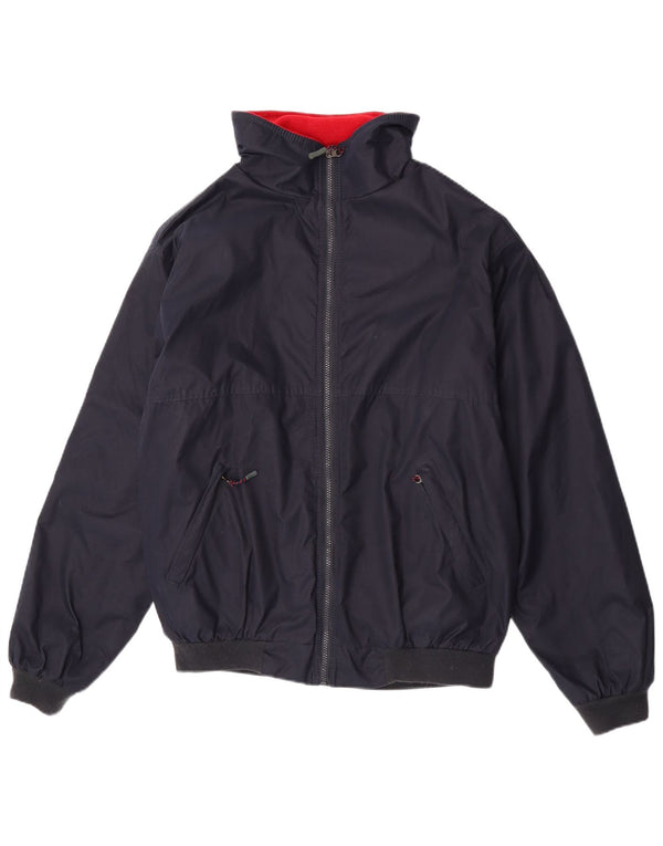 Musto Mens Bomber Jacket UK 40 Large Navy Blue Polyester
