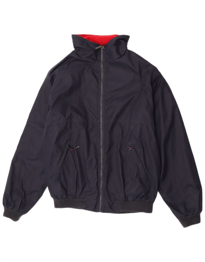 Musto Mens Bomber Jacket UK 40 Large Navy Blue Polyester