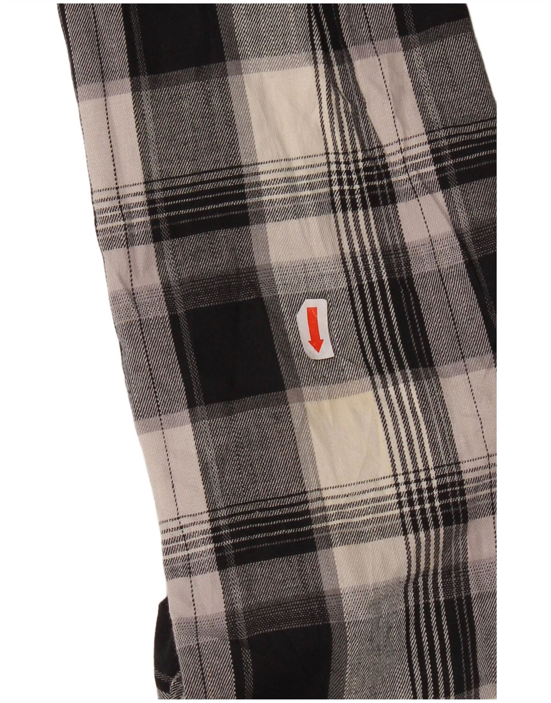 Wrangler Mens Checked  Regular Fit Flannel Shirt Small Black Plaid Cotton