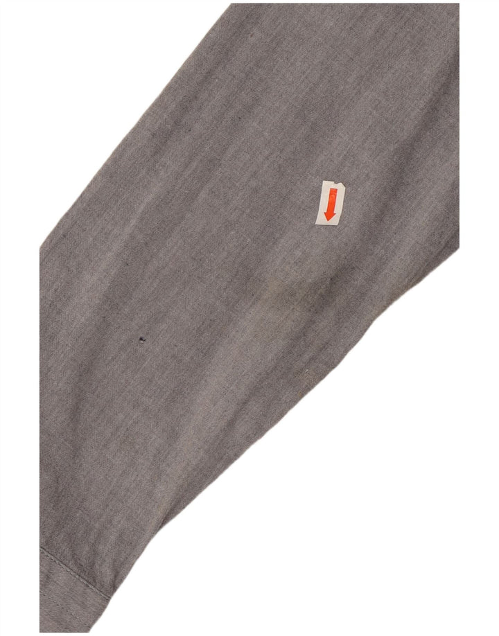 HARMONT & BLAINE Mens Slim Fit Shirt Small Grey Cotton