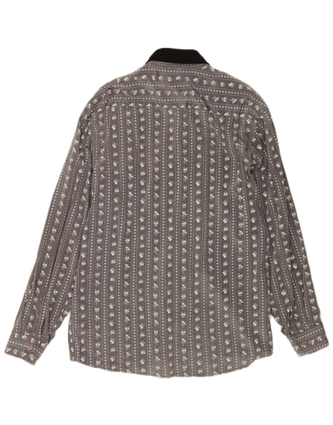 Mac Mens Shirt Large Grey Floral