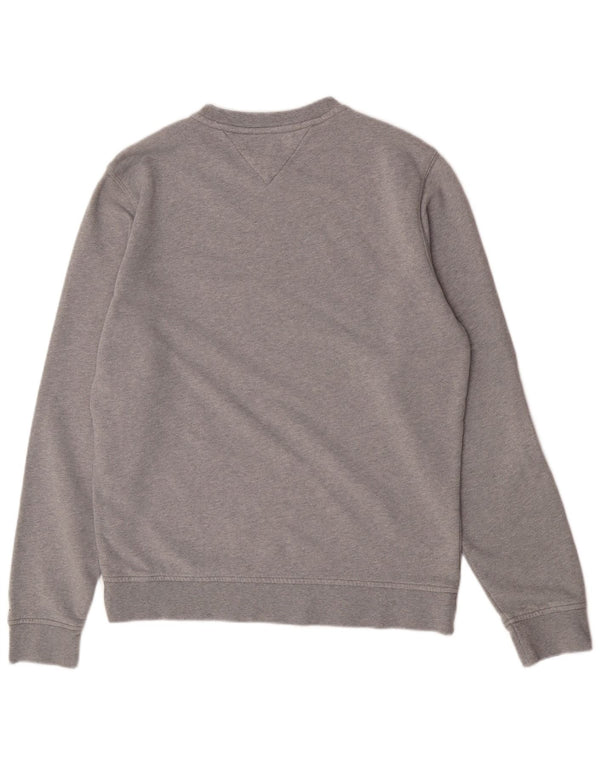 Tommy Hilfiger Mens Graphic Sweatshirt Jumper XL Grey Cotton