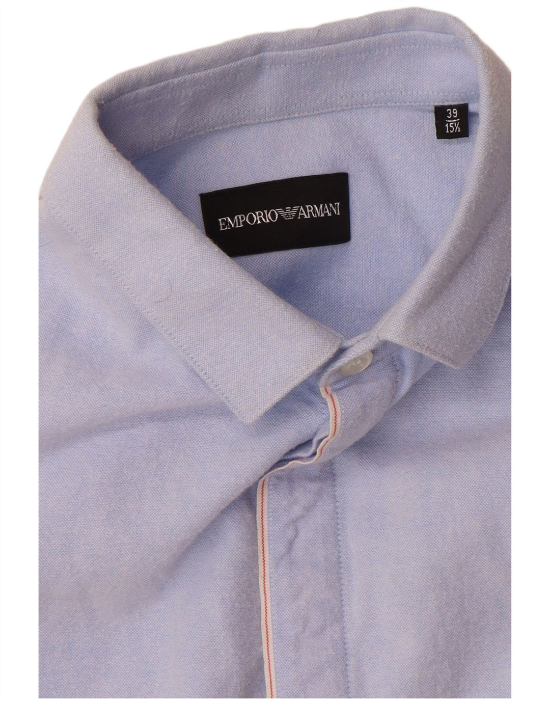 EMPORIO ARMANI Mens Shirt Size 39 15 1/2 Medium Blue
