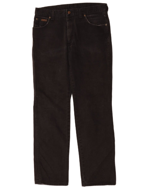 Wrangler Mens Straight Jeans W34 L31 Black