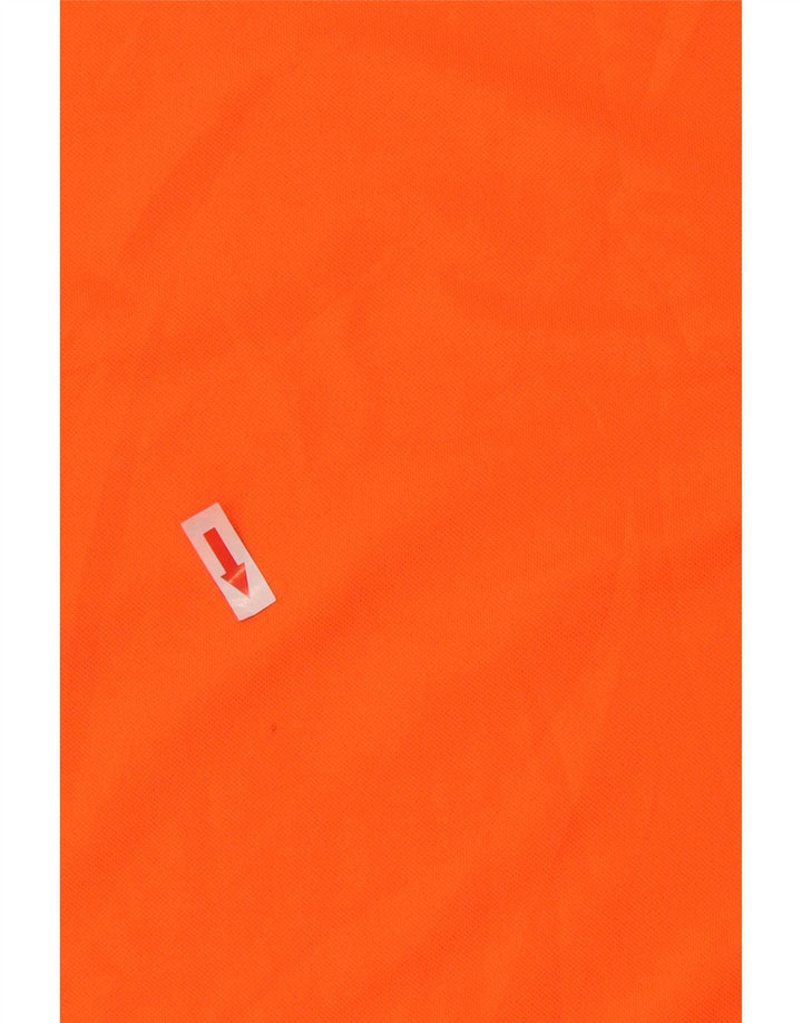 Dickies Mens Top Long Sleeve Large Orange Polyester