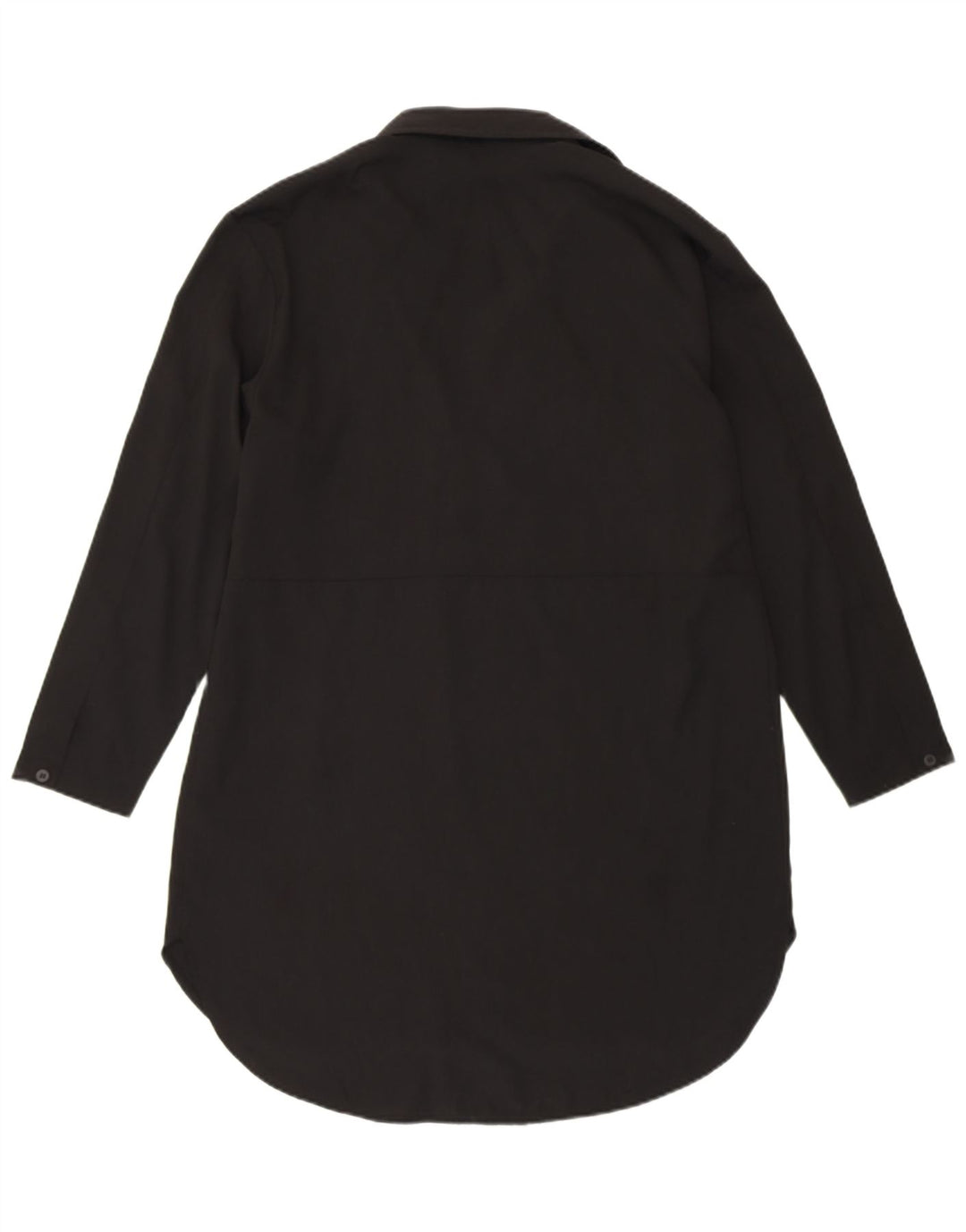 FRENCH CONNECTION Womens Longline Pullover Shirt UK 8 Small Black