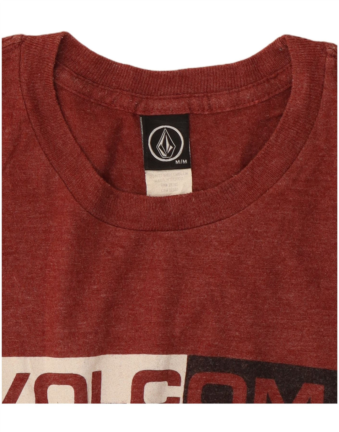 VOLCOM Mens Graphic T-Shirt Top Medium Red Cotton