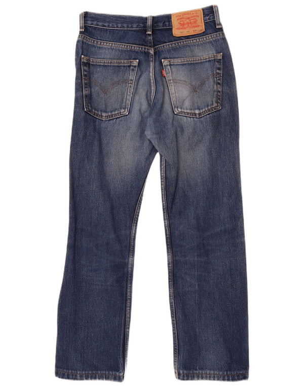 Levi's Mens 581 Distressed Straight Jeans W29 L27 Blue Cotton