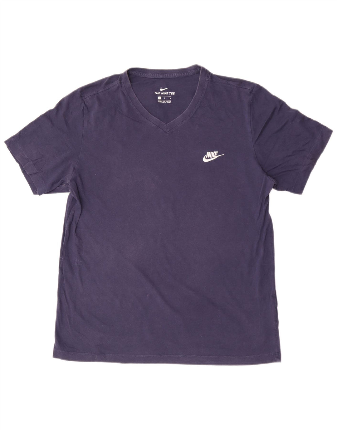 Nike Mens T-Shirt Top Large Navy Blue Cotton