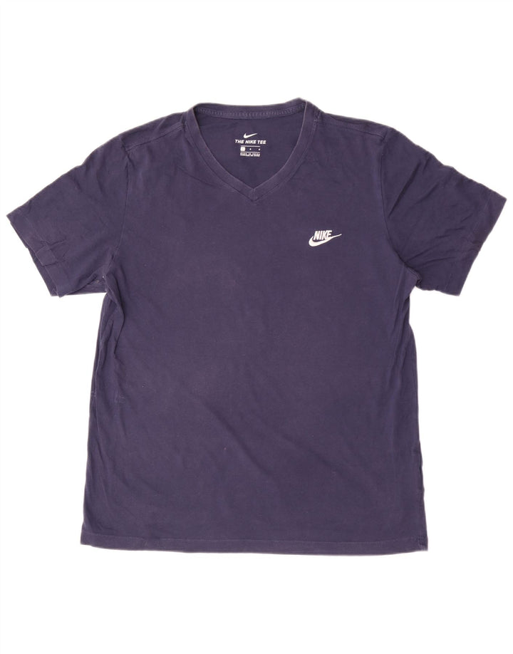Nike Mens T-Shirt Top Large Navy Blue Cotton