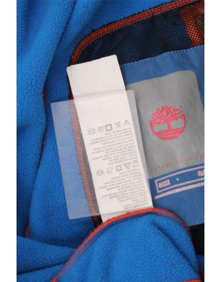 TIMBERLAND Mens Hooded Windbreaker Jacket UK 36 Small Blue Polyester