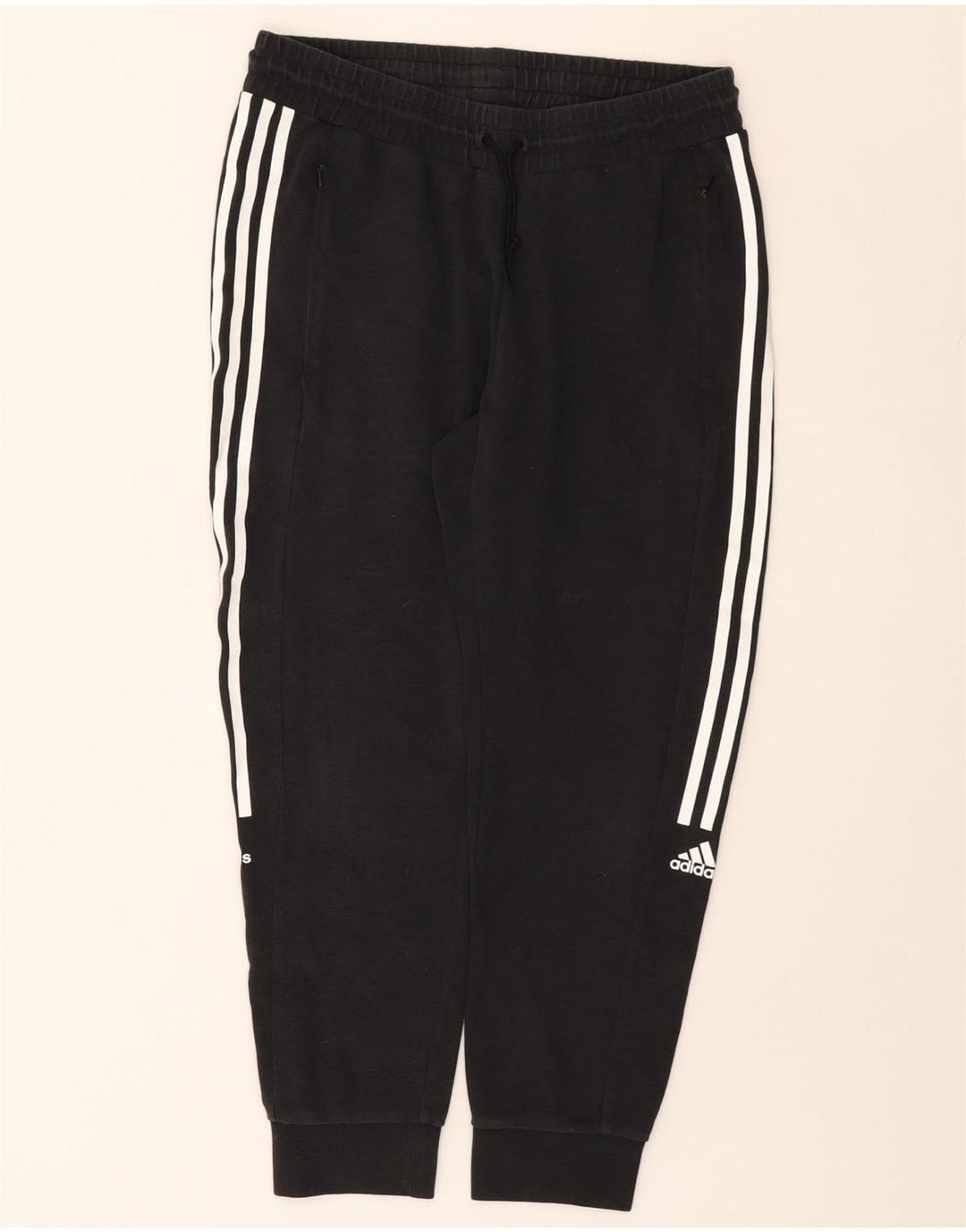 ADIDAS Womens Aeroready Tracksuit Trousers Joggers UK 12/14 Medium  Black