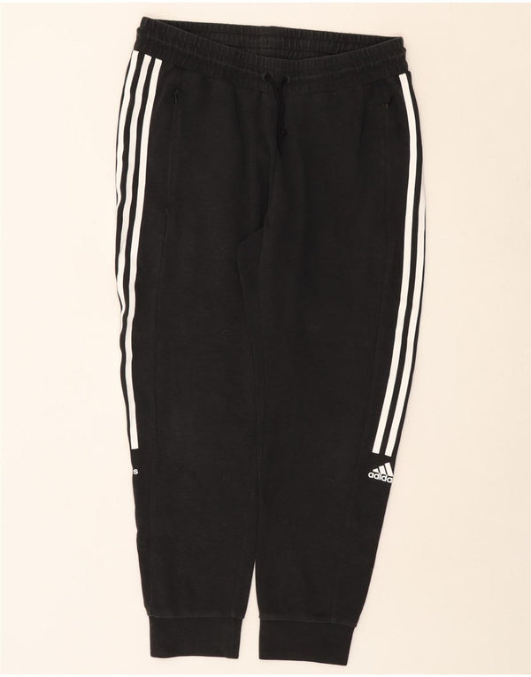ADIDAS Womens Aeroready Tracksuit Trousers Joggers UK 12/14 Medium  Black