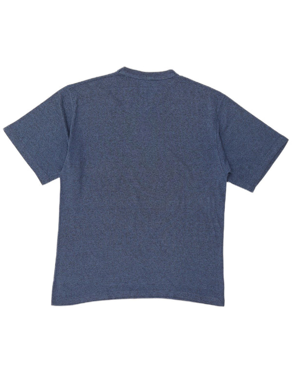 Champion Mens T-Shirt Top Large Blue Flecked
