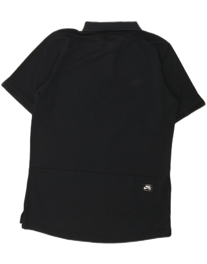 Nike Mens Dri Fit Polo Shirt Medium Black Cotton